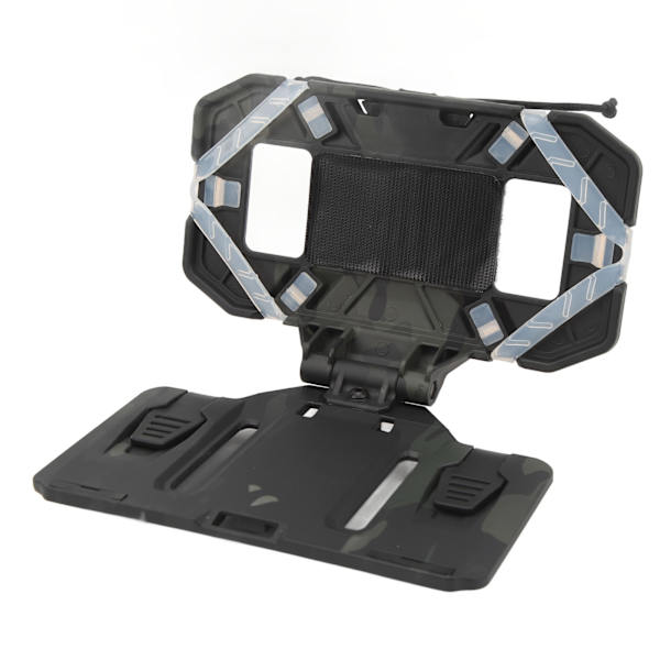 Multifunktionel foldbar nylon silikone vest telefonholder til MOLLE træning, sort, CP