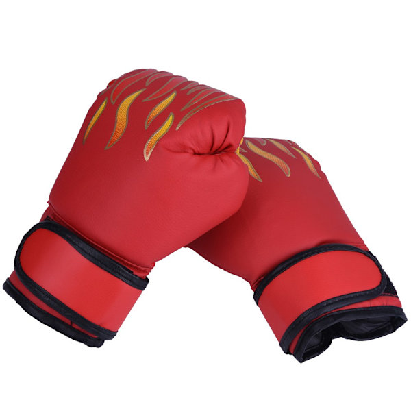 Boxhandskar för barn Muay Thai Kickboxning Sparring Boxningssäck PU Röd