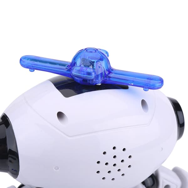 Dansande Humanoid Robotleksak med 360° Roterande Ljus - Present till Barn