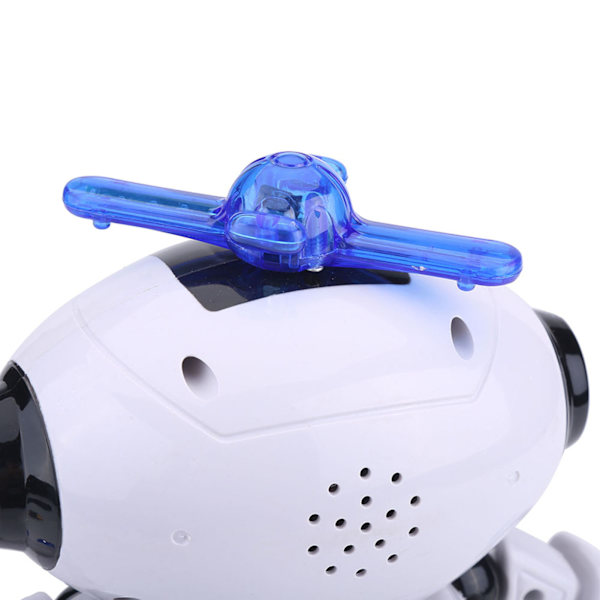 Dansende Humanoid Robotlegetøj med 360° Roterende Lys - Gave til Børn