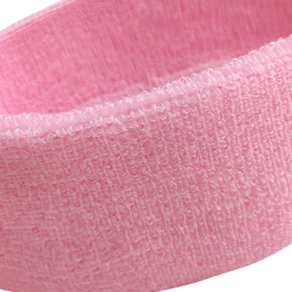 Myke elastiske svetteabsorberende sportshodebånd for trening - Rosa