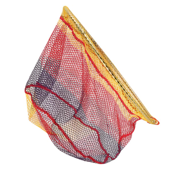 Bærbart flydende fiskenet til fiskeri med rustfrit stål og farverigt non-stick net