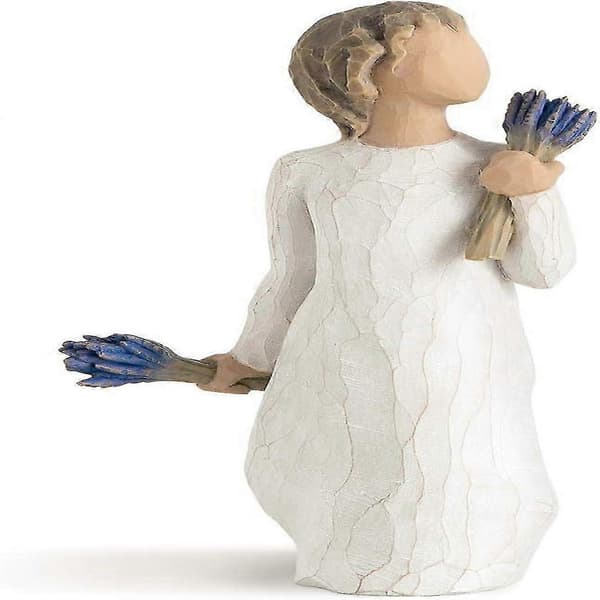 En elegant liten figur av et piletre og lavendel