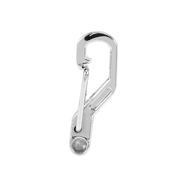 5 st Mini Alloy Spring Hook Nyckelring EDC Utomhus Karbinhake Snäpp Silver