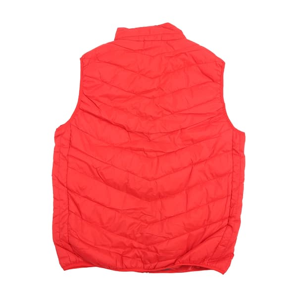 USB 5V elektrisk oppvarmet vest, lett, vaskbar, nylon polyester, rød, XL