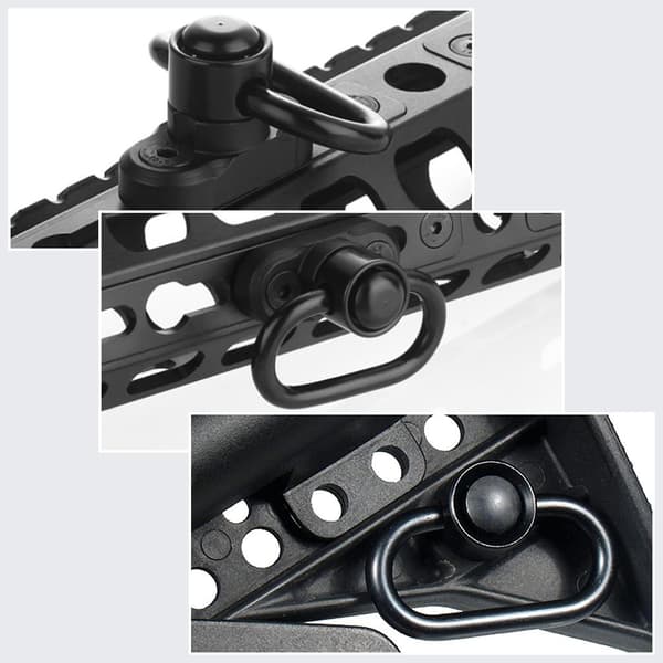 4-pack QD Sling Swivels 1.25\" med snabbkopplingsknappar för utomhusremstöd