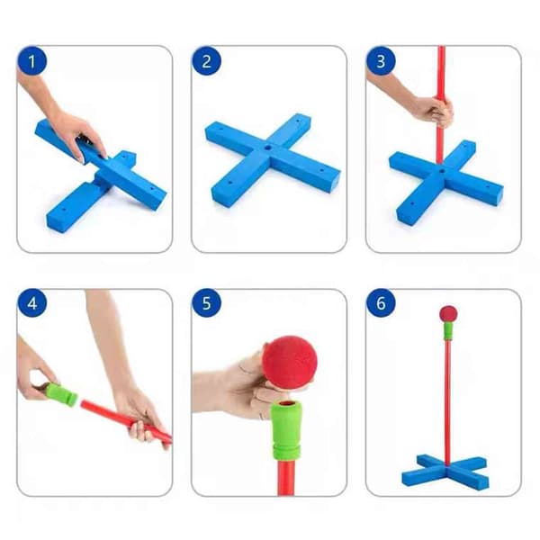 Barnbaseballset med skumbat, säker utomhusträningsleksak för barn