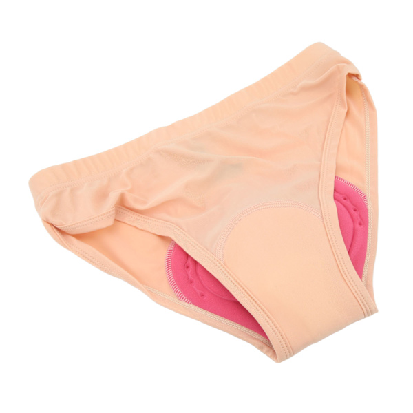 Dame sykkeltruser i beige med 3D-polstring, elastisk, pustende, hurtigtørkende, XL