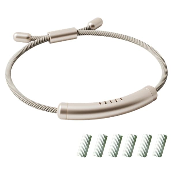 Justerbart avstøtende armbånd med eterisk olje og 6 utskiftbare pinner for barn og voksne