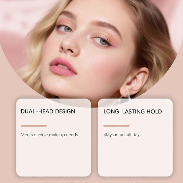 2-i-1 Profesjonell Flytende Eyelinerblyant for Kvinner, Perfekt Blend Øyedefiner for Presis
