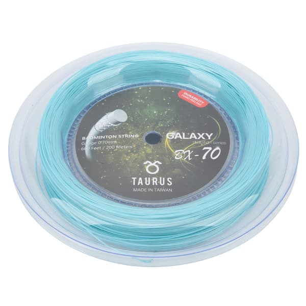 POWERTI BX70 Nylon Badmintonsträng, Hög Elasticitet, 0.7mm, 200m, Himmelblå