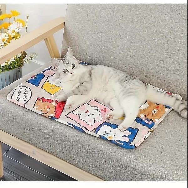 En kjølematte for kjæledyr, hundematte, is-silkematte, kjølematte for katter (45*64cm)