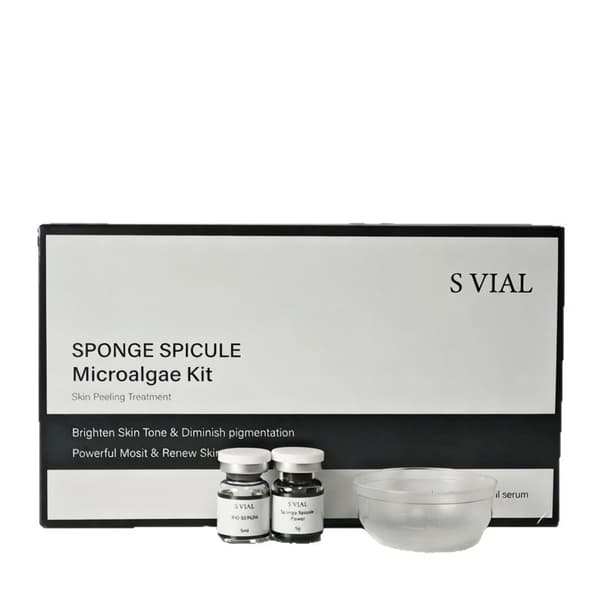Sponge Spike Microalgae-sættet indeholder 99% sponge spike mikroalger til eksfoliering, lysning af hudtonen og reduktion af pigmentering.