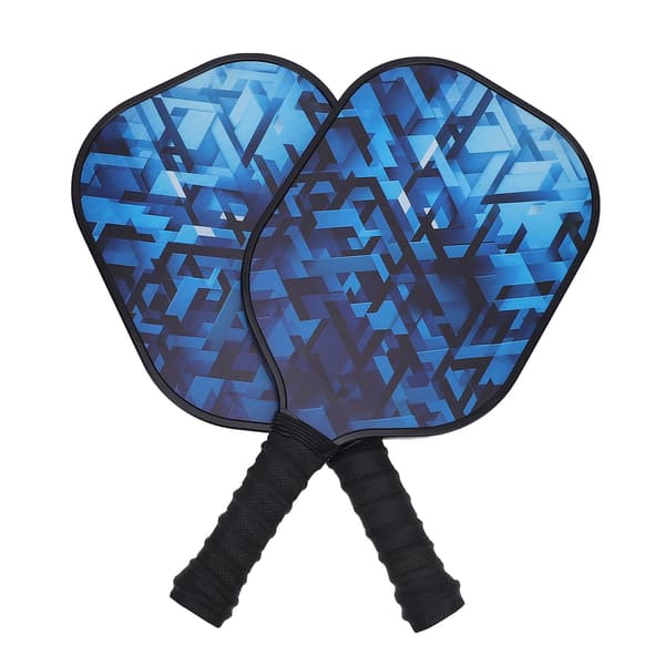 Pickleball-racketsett i glassfiber med bikubekjerne, 2 baller og bag