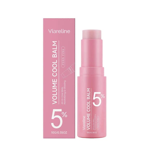 Pink Collagen Plumping Multi-Effect Læbepomade, 5% PDRN Plumping og Kølende Læbepomade Stick, velegnet til læber, ansigt og hals. 3