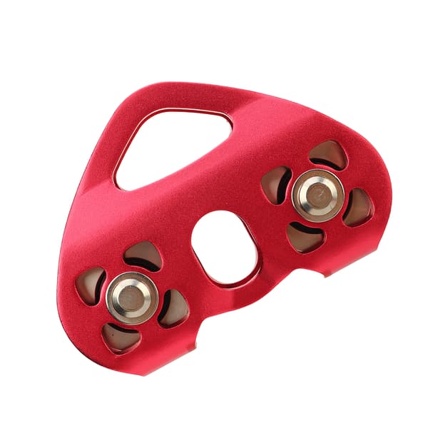 Dobbeltaksel Zip Line Remskive til Bjergbestigning og Redning, Rustfrit Stål Aluminiumlegering 30KN