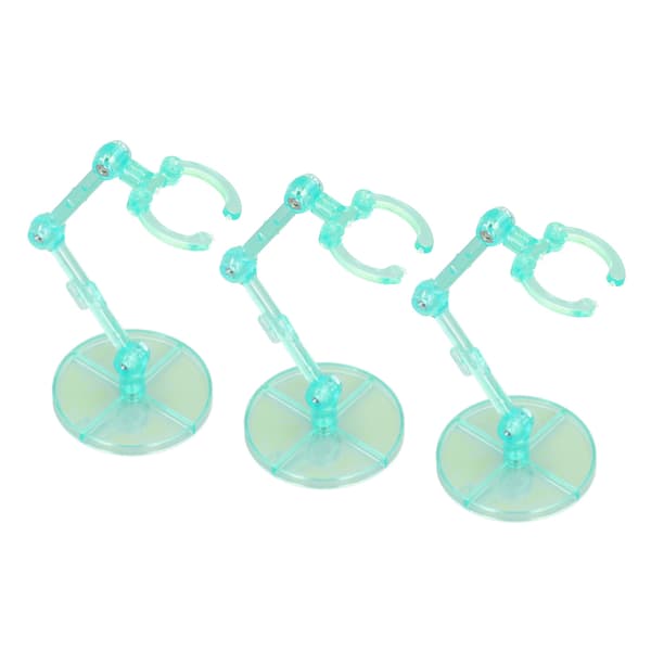 10 STK Displaystander til Actionfigurer, Gennemsigtig Plastikbase til 6-tommer Figurer, Grøn