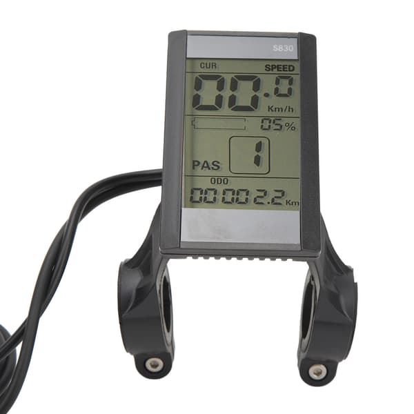 S830 Multifunktionel 24V 36V 48V LCD-displaymåler til elcykler - Vandtæt