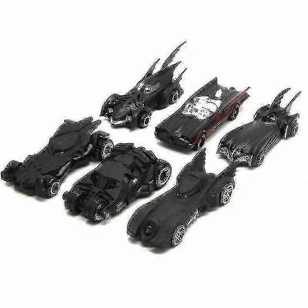 Sæt med 6 Batmobile billegetøjskøretøj metal 25-26