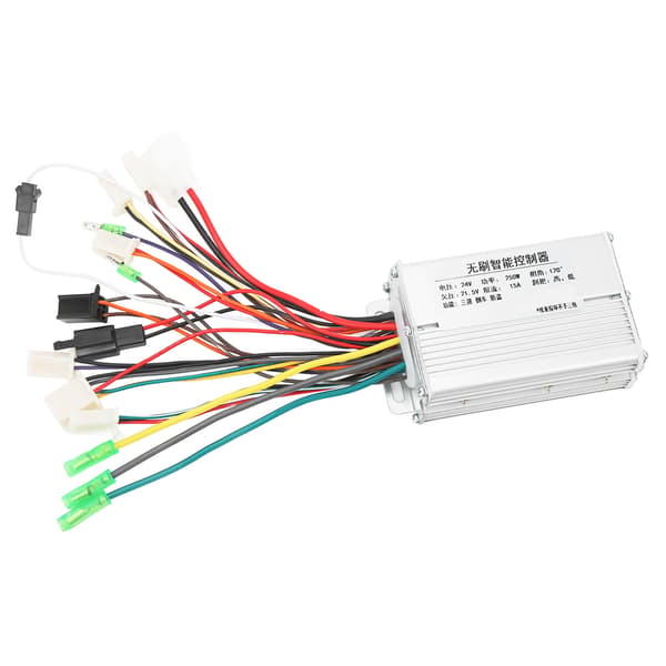 24V 250W Børsteløs Elcykel Controller, Aluminiumslegering med Brandhæmmende Ledninger