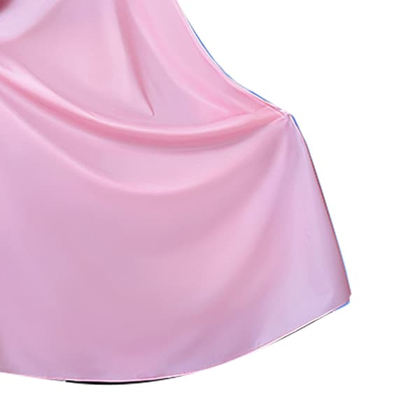 Lang sykkelregnponcho med hette, helkroppsbeskyttelse, gjenbrukbar PVC