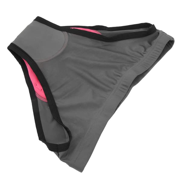 Dame sykkelshorts med 3D-polstring, hurtigtørkende, mørkegrå, 2XL