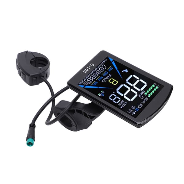 Universal 24V-72V elektrisk cykel LCD-panel med 5-bens stik, vandafvisende, til 22,2 mm styr