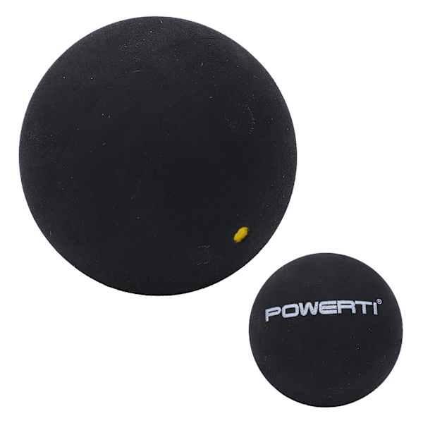Single Point Squashbold 37 mm Medium Elasticitet Gummi til Begyndere, Træning og Konkurrence