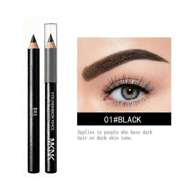 2-i-1 Eyeliner og Bryn blyant Vanntett, Svettesikker Dobbel-bruk Bryn Liner, Smussavvisende Øye