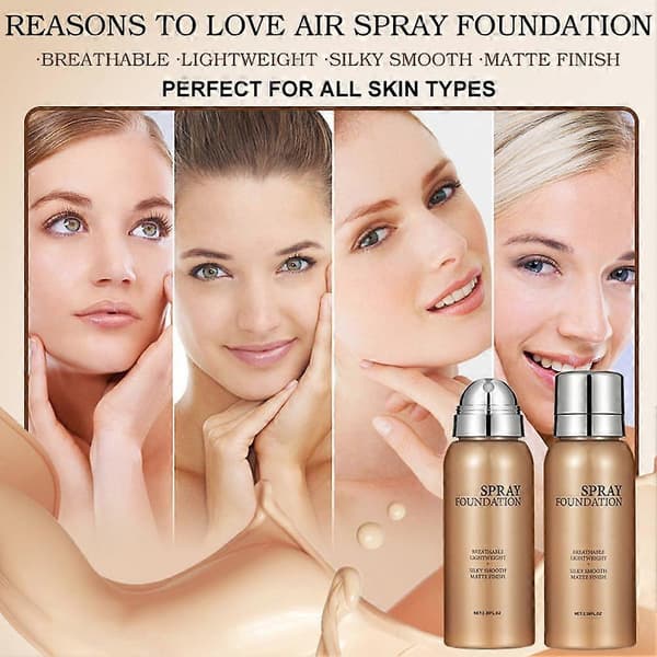 Bmbn 01 bærbar concealer spray, vann- og svetteresistent