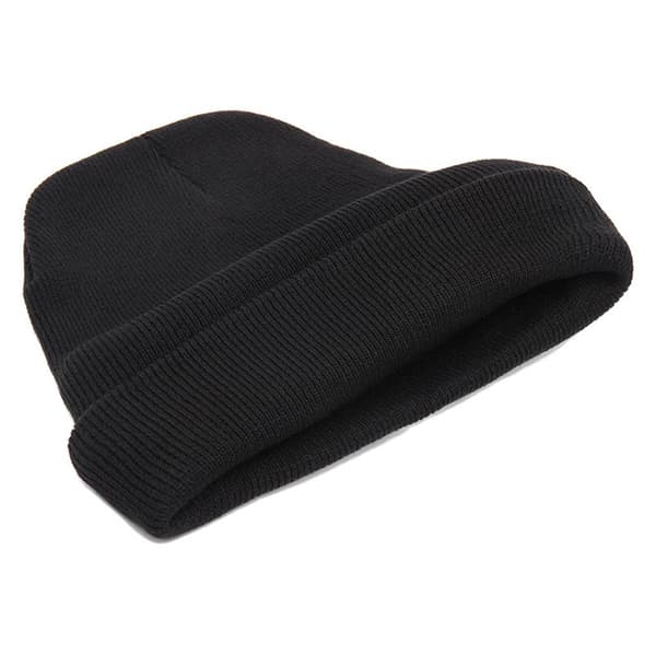 Varm stickad vintermössa med elastiskt broderi, unisex, för män och kvinnor