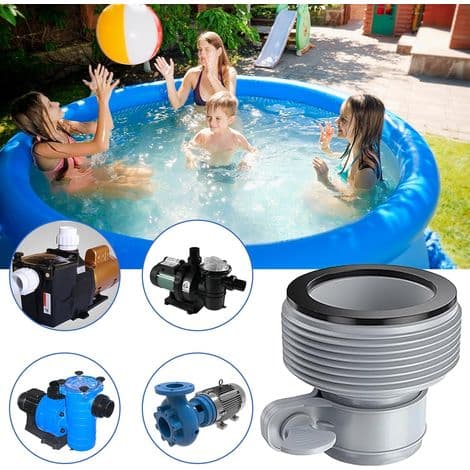 Poolslangadapter B, 4 stycken poolslangadaptrar för INTEX-pooler, poolpumpkoppling, slangkonverteringsadapter B för 1,5\" kopplingar (A)