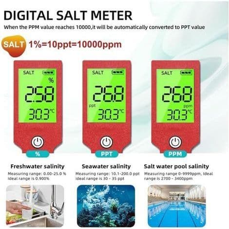 7-i-1 pH-meter – Vandkvalitetstester med pH, klor, salinitet, ORP, TDS, EC, temperatur – 3-punkts automatisk kalibrering