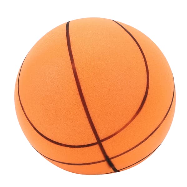 Tyst PU-basketboll, ingen uppblåsning, hög elasticitet, studsboll för hem och lägenhet