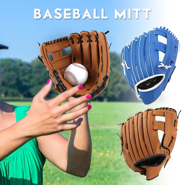 Baseballhandske i læder til udendørs brug, mark og pitcher, størrelser 10,5/11,5/12,5 tommer
