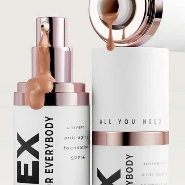 Anti-aging foundation essence, 2-i-1 korrektor, indeholder SPF.