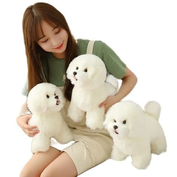 Pehmo Bichon Frise -koira 38x28x16cm – Pehmolelu