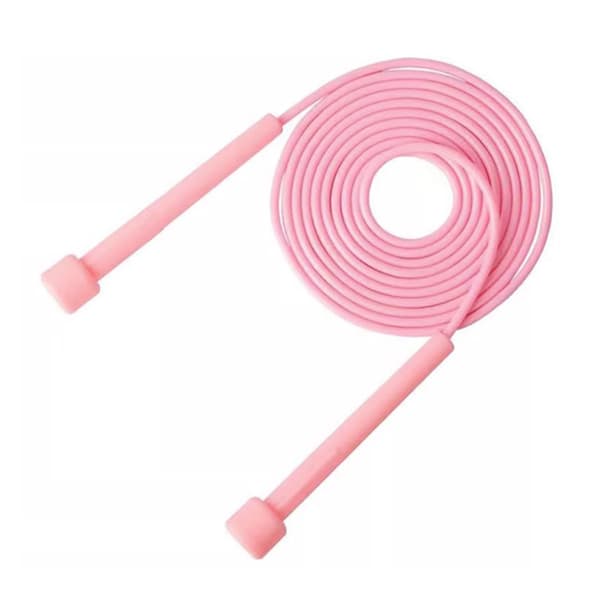 Justerbart hoppetau for trening, speedhoppetau for menn, kvinner, barn, rosa