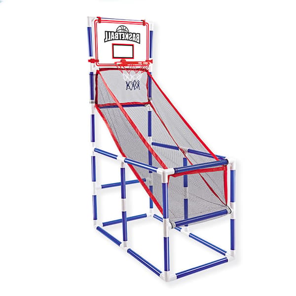 Basketarkadspel för inomhus/utomhusbruk med 2 bollar och pump för barn