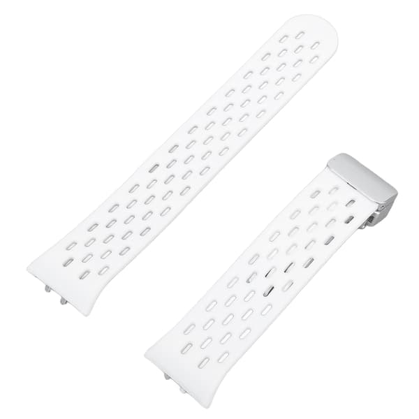 Åndbar silikonearmbånd med quick release til Galaxy Fit3 Hvid - Let og stilfuld