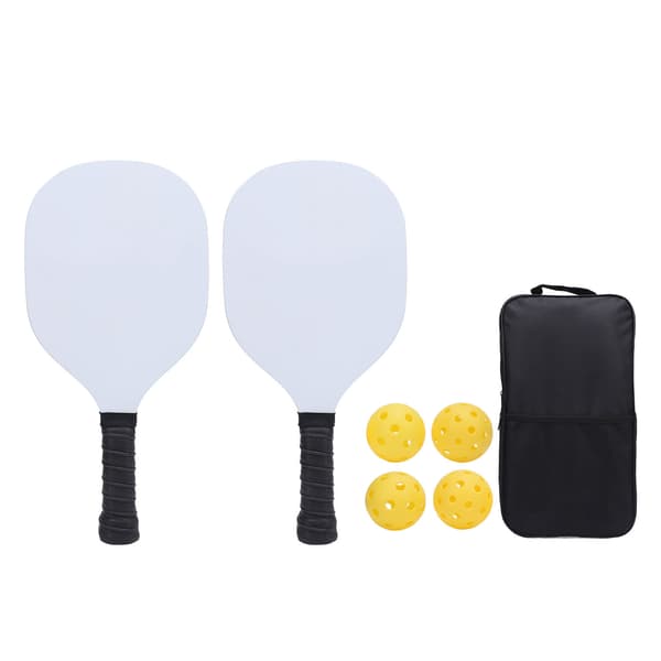 Träracketset för nybörjare med 2 racketar och 4 bollar (26/40 hål)