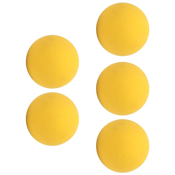 5 stk. elastisk bold 6 cm sikker miljøvenlig gummi til håndtræning, pools, strande, gul