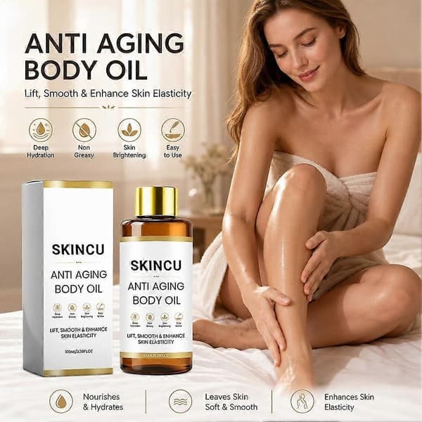 Anti-Aging Kroppsolja - Uppstramande, Återfuktande & Snabbt Absorberande - 100ml