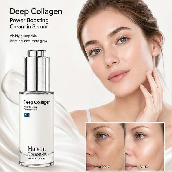 Maison Cosmetics Deep Collagen Serum - Revitaliserende Hydrerende Kremessens