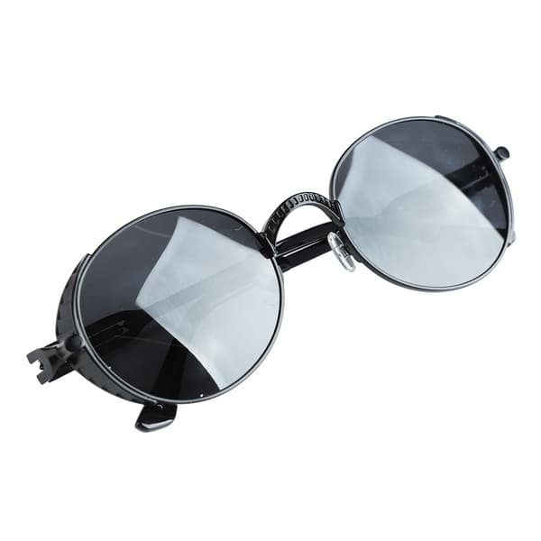 Retro Unisex Polariserede Solbriller til Mænd og Kvinder, Sort Ramme, Grå Linser C32