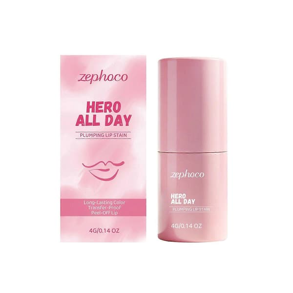 Hero All Day Plus lipgloss, 24-timers langvarig, smittefri, enkel å fjerne