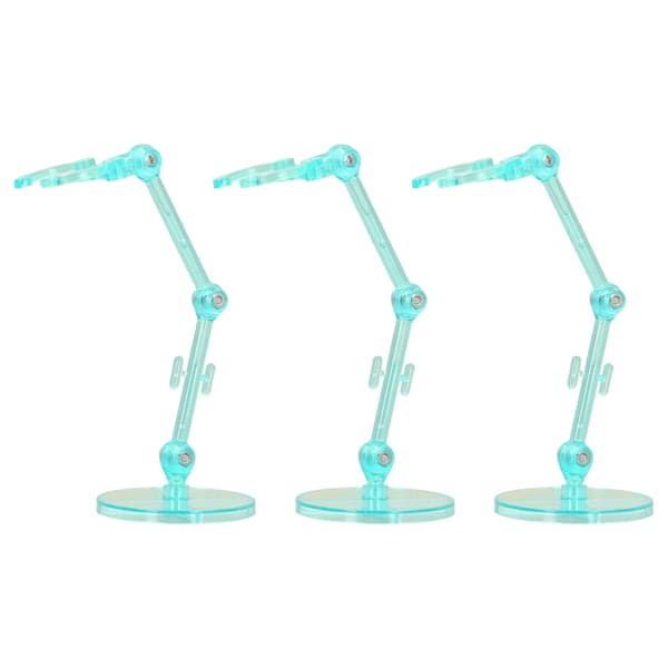10 STK Displaystander til Actionfigurer, Gennemsigtig Plastikbase til 6-tommer Figurer, Grøn