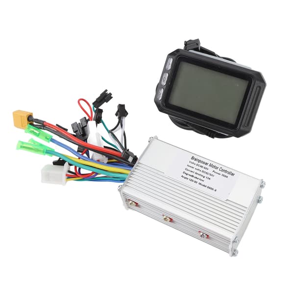 48 60V 350W Borstlös Motorstyrenhet med LCD-panel S600 för Elcykel Scooter