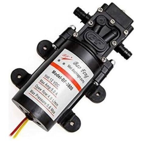 12V högtrycks självsugande membranpump för husbil/husvagn/båt/marin