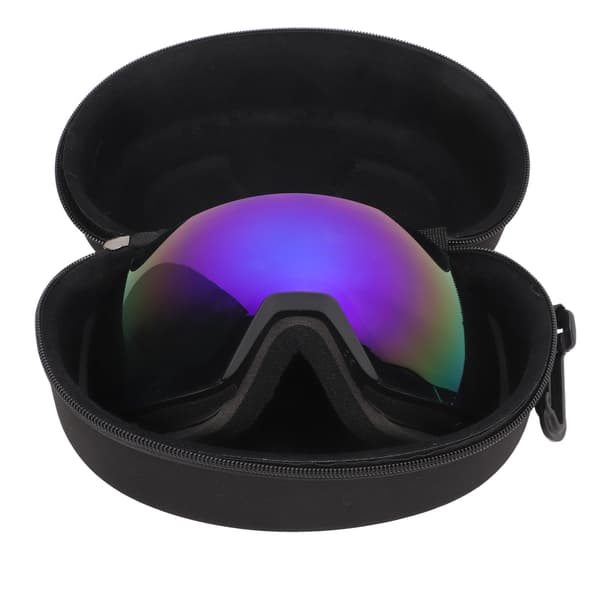 Antidugg skibriller med utskiftbare magnetiske linser, dobbeltlag, for menn og kvinner, blå.